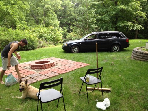 backyard fire put fire pit