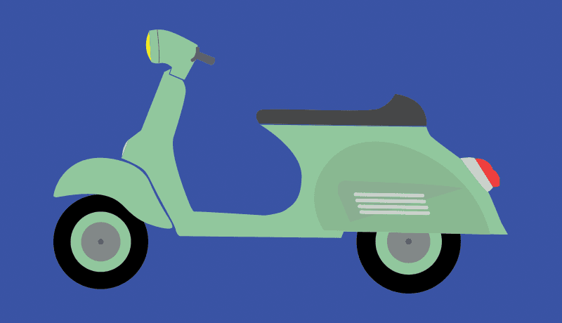 Restored 1965 Vespa Super 150