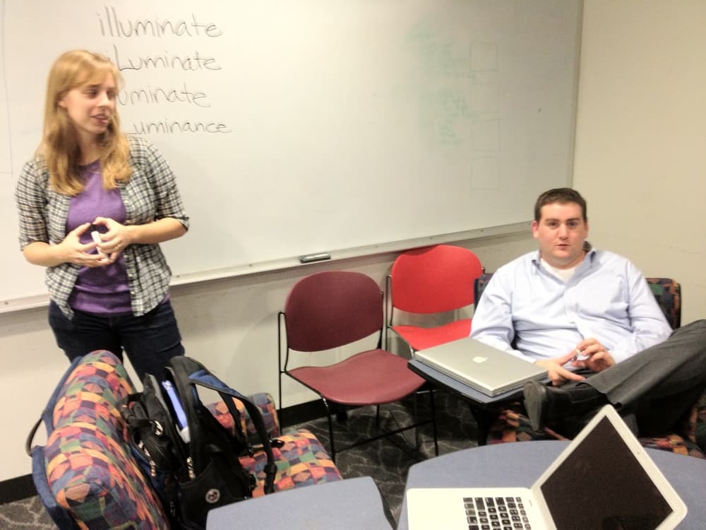 Team brainstorming session