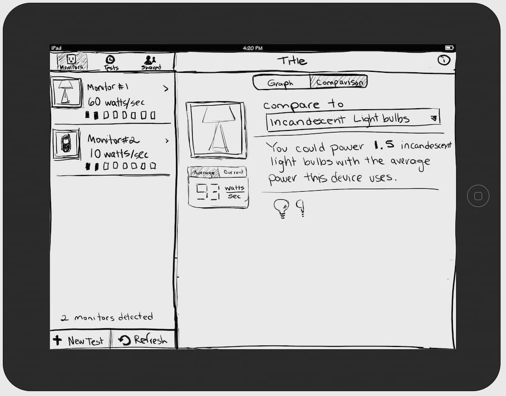 Low fidelity sketch 2