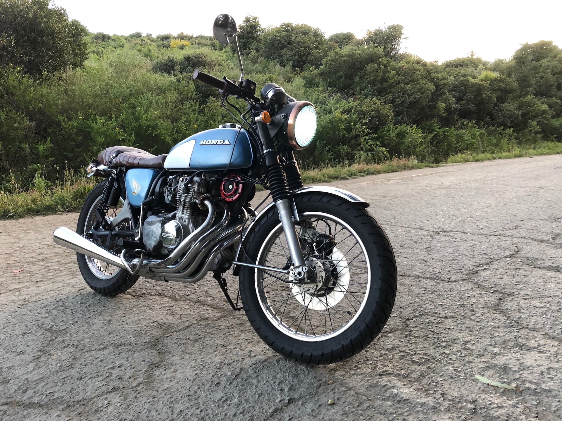 Final Blue Honda CB350F