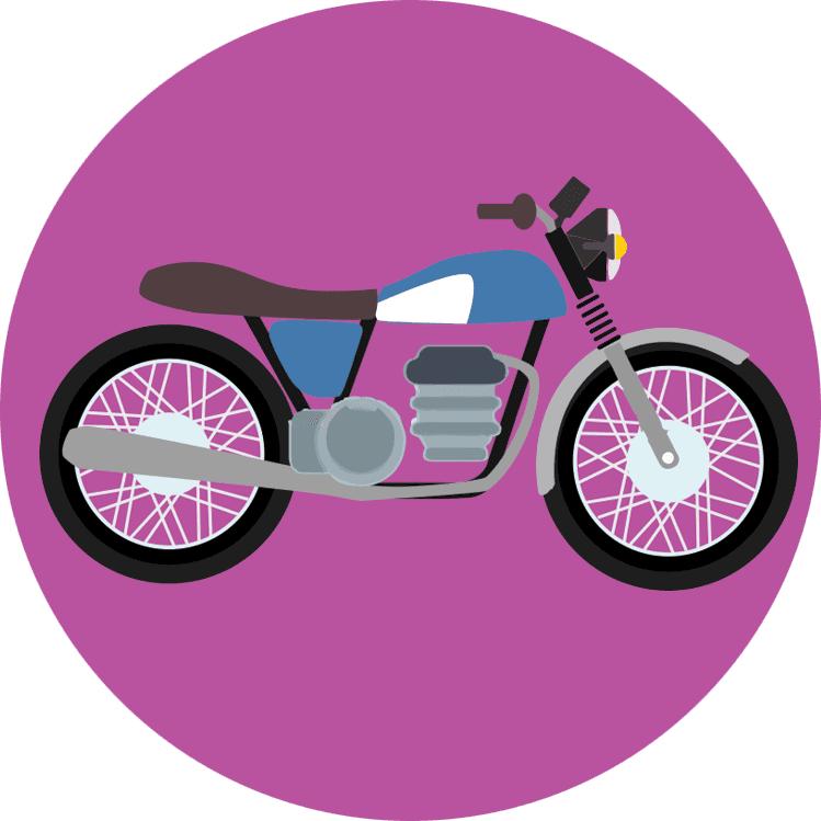 Honda motorcycle circle design