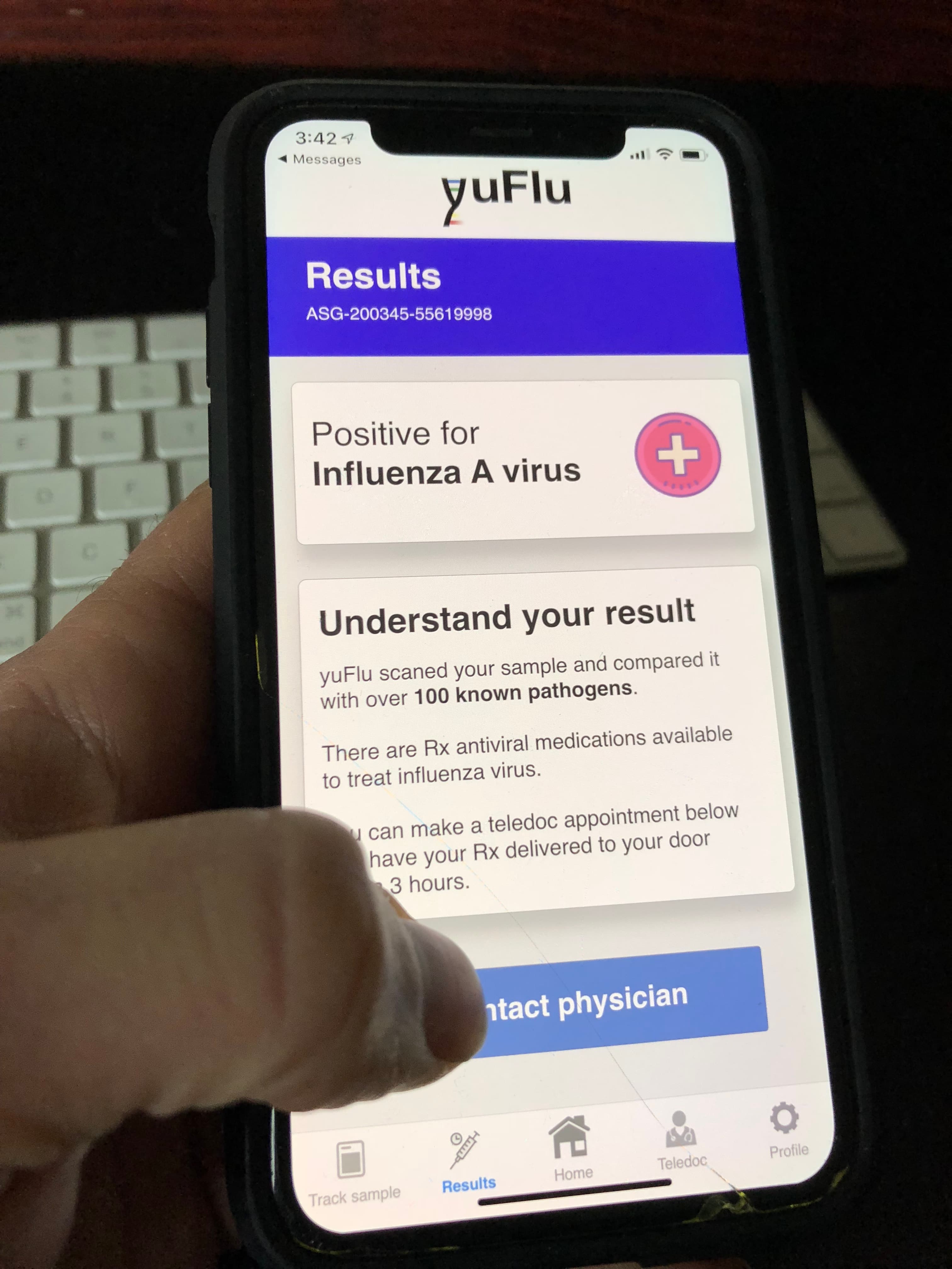 yuFlu App Prototype 2